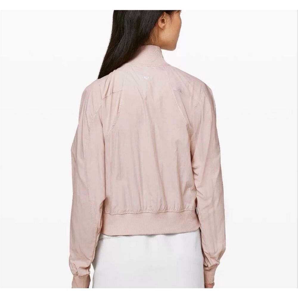 Lululemon Jacket Serve It Full Zip Athletic Light Pink size 10 - Picture 2 of 10